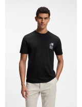 ΜΠΛΟΥΖΑ T-SHIRT BOSS - 001 ΜΑΥΡΟ