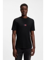 ΜΠΛΟΥΖΑ T-SHIRT HUGO - 001 ΜΑΥΡΟ