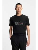 ΜΠΛΟΥΖΑ T-SHIRT HUGO - 001 ΜΑΥΡΟ