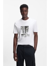 ΜΠΛΟΥΖΑ T-SHIRT HUGO - 100 ΛΕΥΚΟ