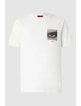 ΜΠΛΟΥΖΑ T-SHIRT HUGO - 102 ΛΕΥΚΟ
