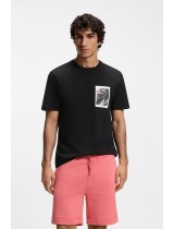 ΜΠΛΟΥΖΑ T-SHIRT BOSS - 001 ΜΑΥΡΟ