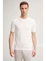 ΜΠΛΟΥΖΑ T-SHIRT JOOP! - 107 ΣΠΑΣΤΟ ΛΕΥΚΟ
