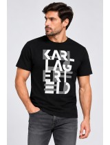 ΜΠΛΟΥΖΑ T-SHIRT KARL LAGERFELD - 990 ΜΑΥΡΟ