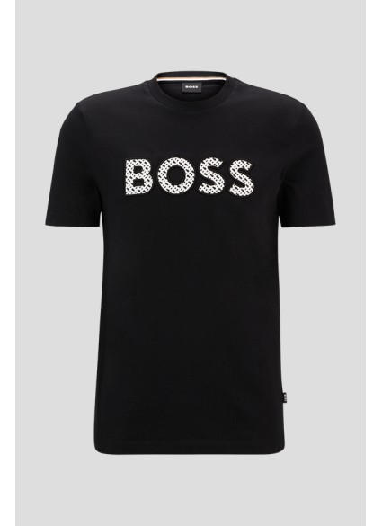 ΜΠΛΟΥΖΑ T-SHIRT BOSS - 002 ΜΑΥΡΟ