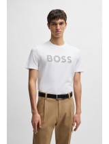 ΜΠΛΟΥΖΑ T-SHIRT BOSS - 101 ΛΕΥΚΟ