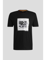 ΜΠΛΟΥΖΑ T-SHIRT BOSS - 001 ΜΑΥΡΟ