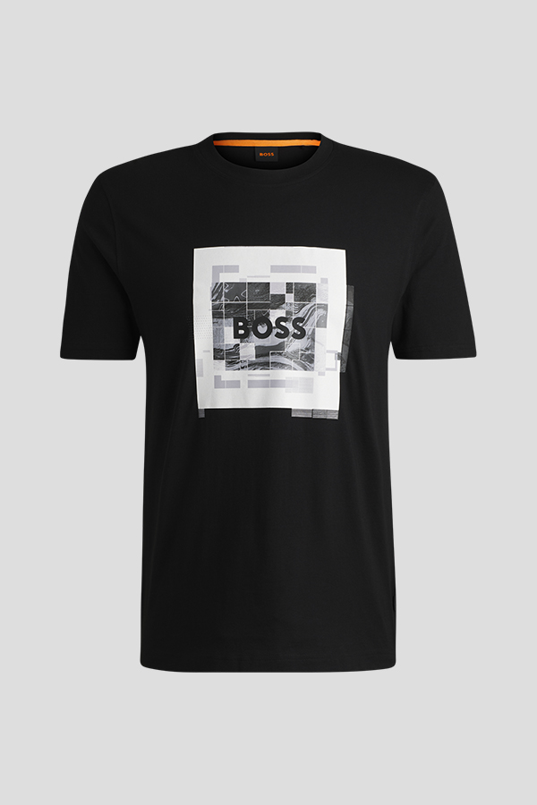 ΜΠΛΟΥΖΑ T-SHIRT BOSS - 001 ΜΑΥΡΟ