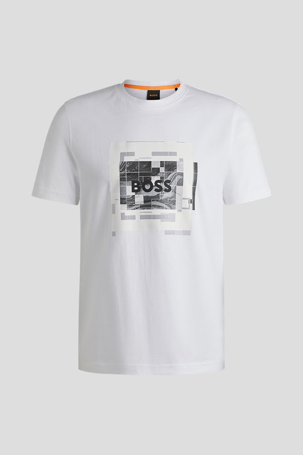 ΜΠΛΟΥΖΑ T-SHIRT BOSS - 100 ΛΕΥΚΟ