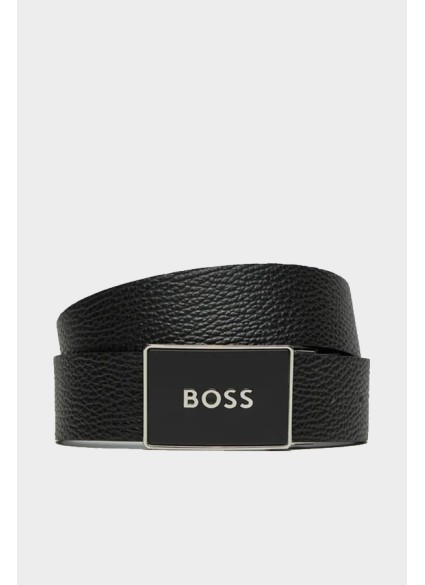 ΑΝΔΡΙΚΗ ΖΩΝΗ ΔΙΠΛΗΣ ΟΨΕΩΣ BOSS - 001 ΜΑΥΡΟ