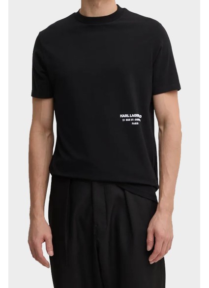 ΜΠΛΟΥΖΑ T-SHIRT KARL LAGERFELD - 990 ΜΑΥΡΟ