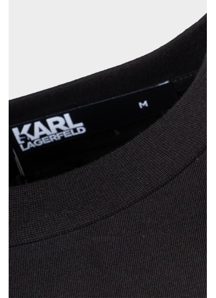 ΜΠΛΟΥΖΑ T-SHIRT KARL LAGERFELD - 160 ΜΑΥΡΟ