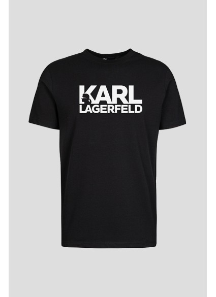 ΜΠΛΟΥΖΑ T-SHIRT KARL LAGERFELD - 990 ΜΑΥΡΟ