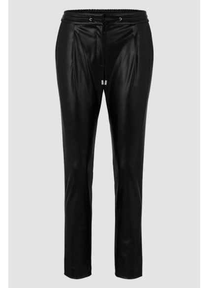 FAUX LEATHER TROUSERS HUGO - 001 BLACK