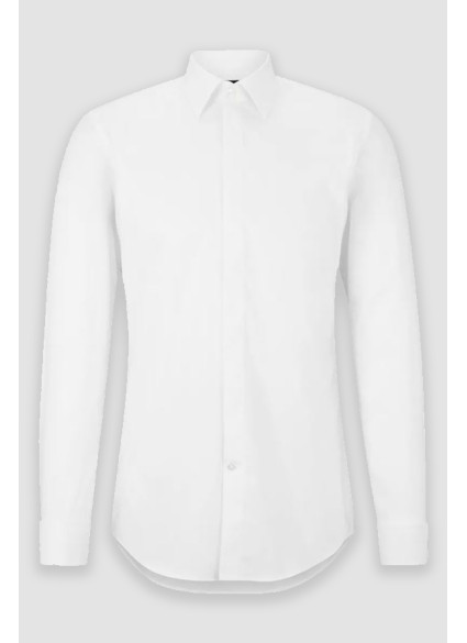 SLIM-FIT DRESS SHIRT BOSS - 100 WHITE