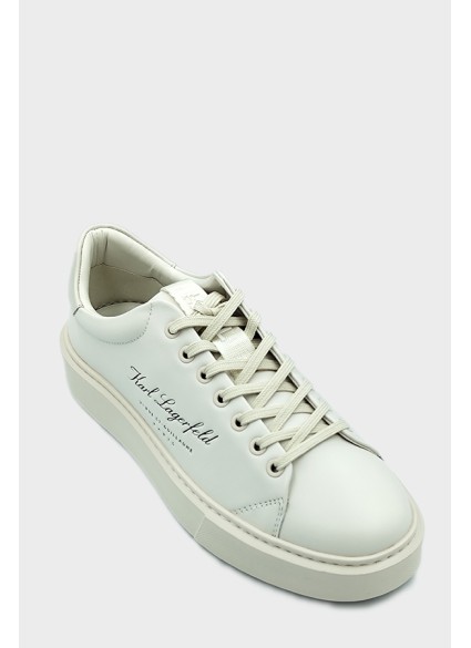 SNEAKERS KARL LAGERFELD - 0T1 OFF WHITE LEATHER