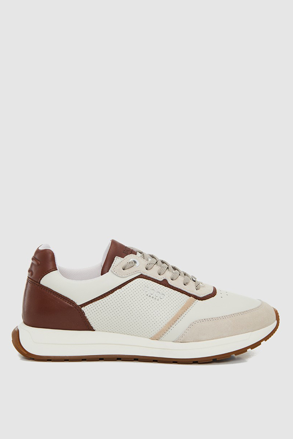 ΠΑΠΟΥΤΣΙΑ BOSS SHOES - BEIGE/COGNAC INTER